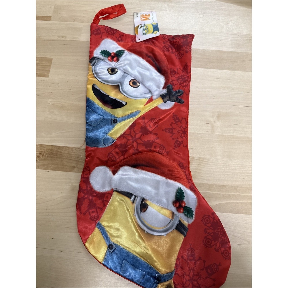 NWT Universal Despicable ME Minions‎ Christmas Stocking 18"